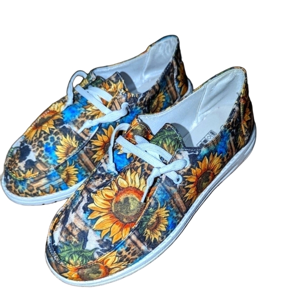 Size 10 & 11 New Sunflower Shoes women's  lightweight slip-on floral Slippers